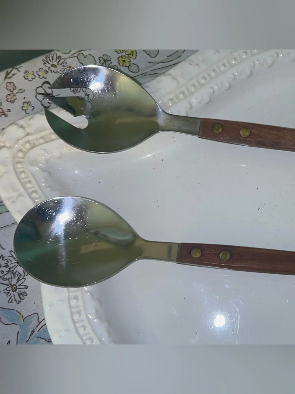 Mid Century Danish salad server set